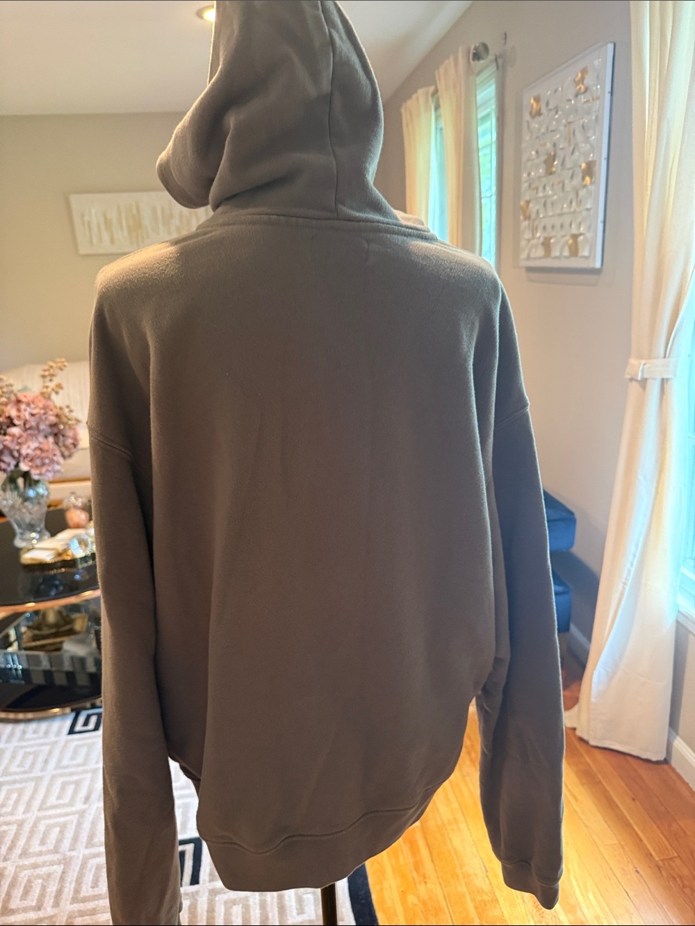 John Elliott Men's tapped Hooded Pullover Sweatshirt - Picture 5 of 12